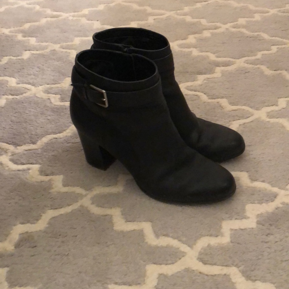 Cole Hann Black Ankle Booties
